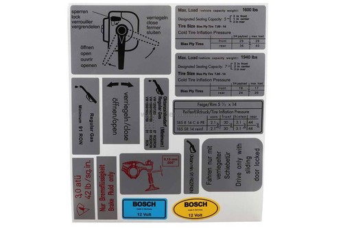 Kit adesivi completo - adesivi,, vw